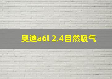 奥迪a6l 2.4自然吸气